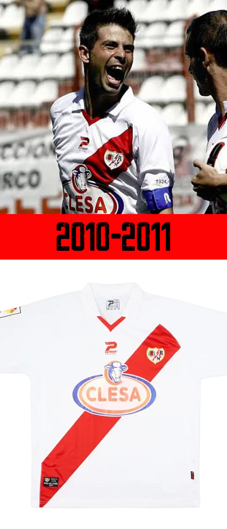 Maillot Domicile Rayo Vallecano 2010-2011