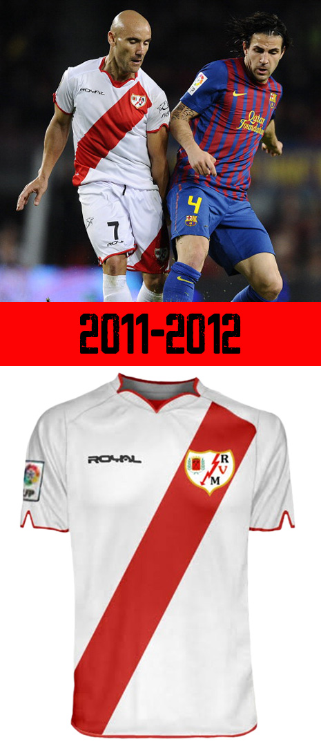 Maillot Domicile Rayo Vallecano 2011-2012
