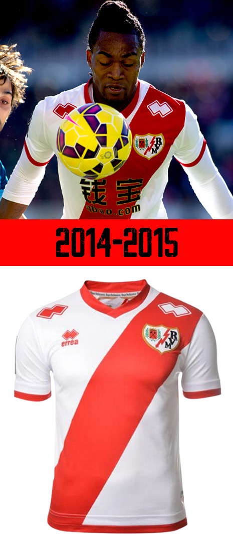 Maillot Domicile Rayo Vallecano 2014-2015