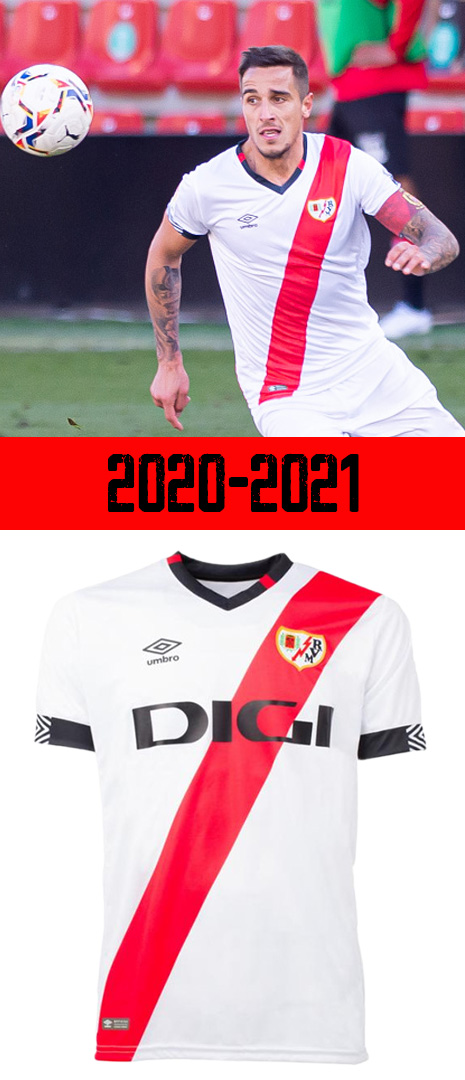 Maillot Domicile Rayo Vallecano 2020-2021