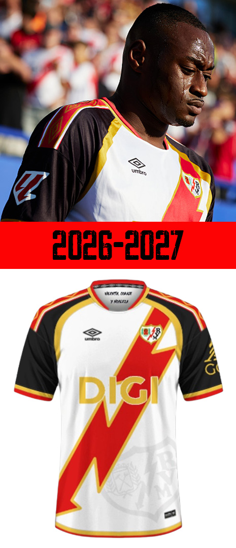 Maillot Domicile Rayo Vallecano 2026-2027