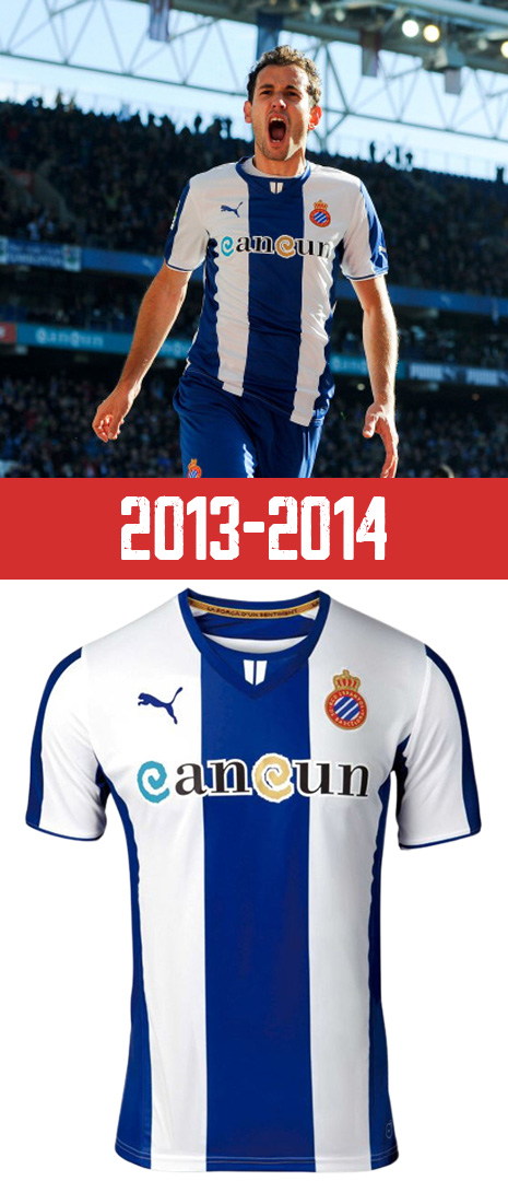 Maillot Domicile RCD Espanyol 2013-2014