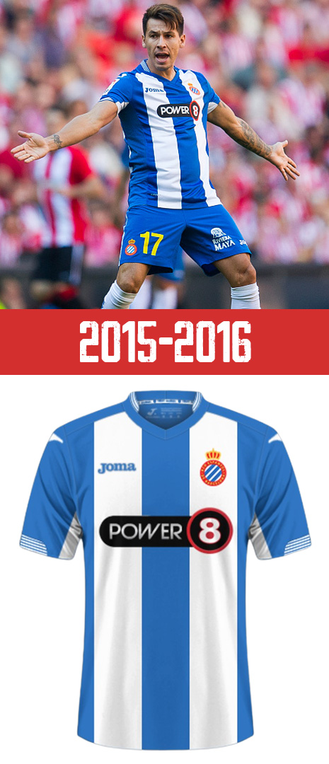 Maillot Domicile RCD Espanyol 2015-2016