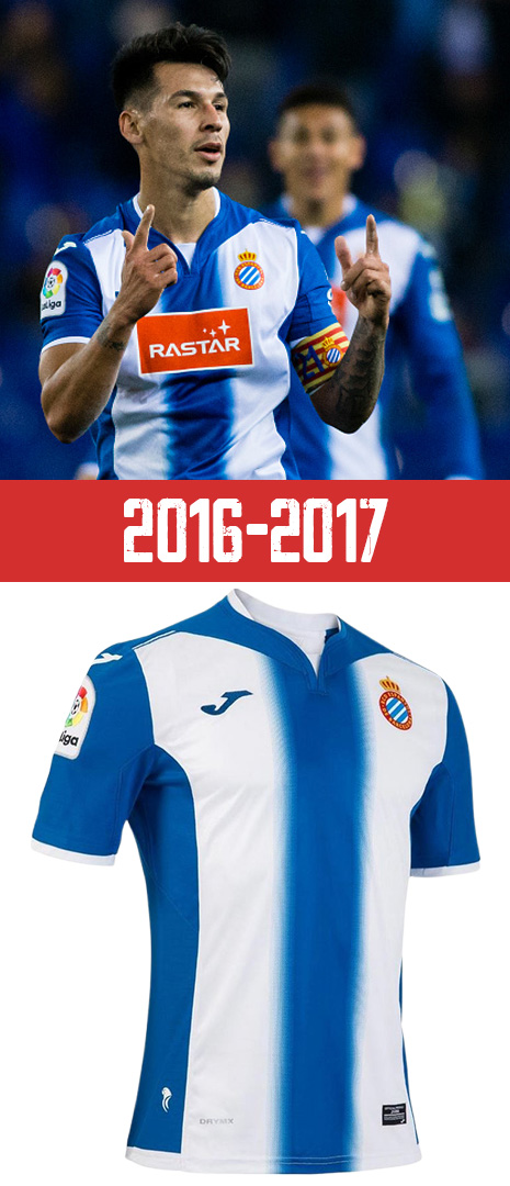 Maillot Domicile RCD Espanyol 2016-2017