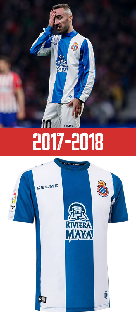 Maillot Domicile RCD Espanyol 2017-2018