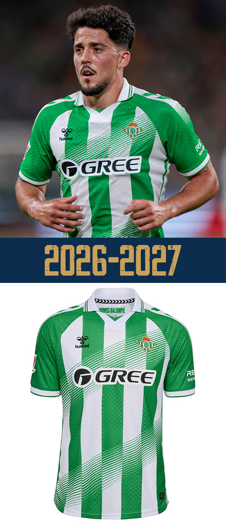 Maillot Domicile Real Betis 2026-2027
