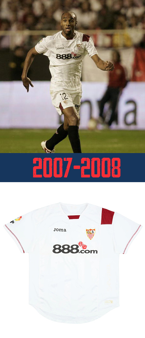 Maillot Séville FC 2007-2008 Domicile