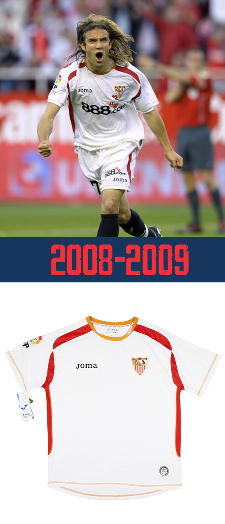 Maillot Séville FC 2008-2009 Domicile
