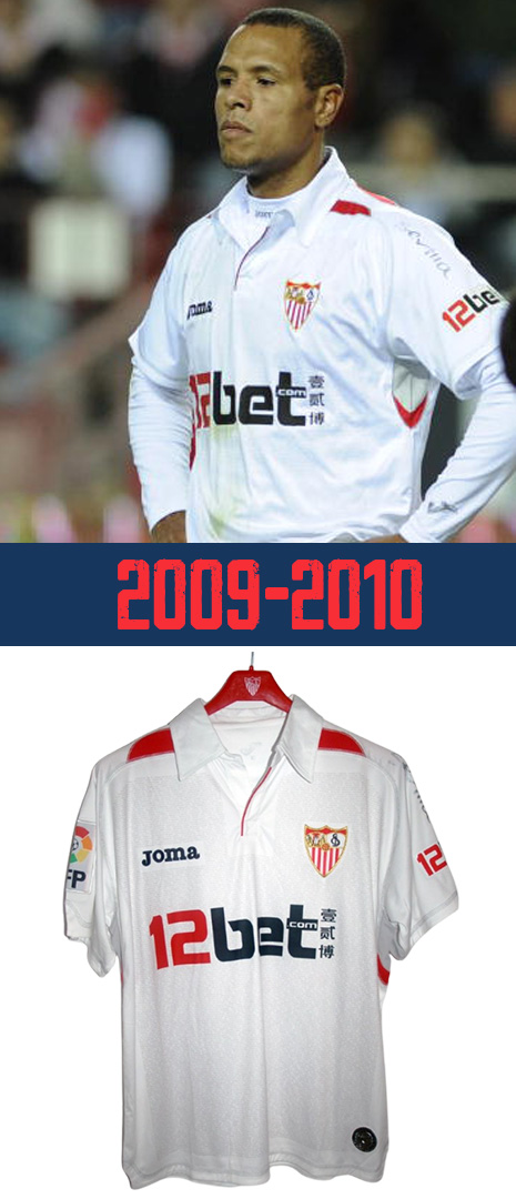 Maillot Séville FC 2009-2010 Domicile