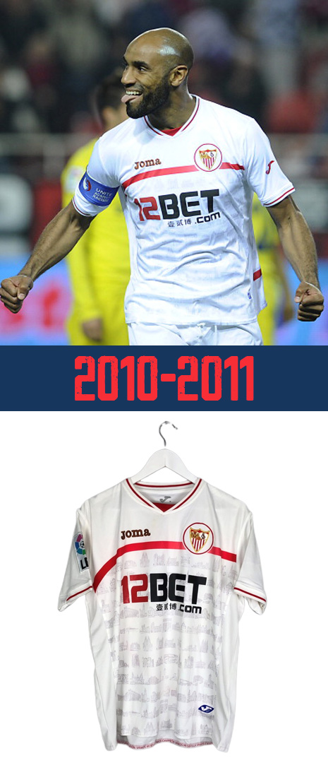 Maillot Séville FC 2010-2011 Domicile