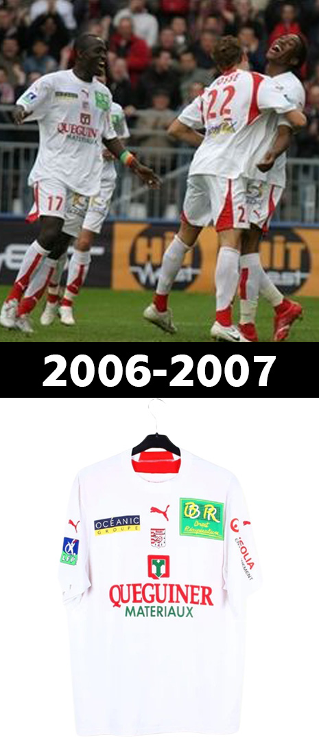 Maillot Domicile Stade Brestois 2006-2007