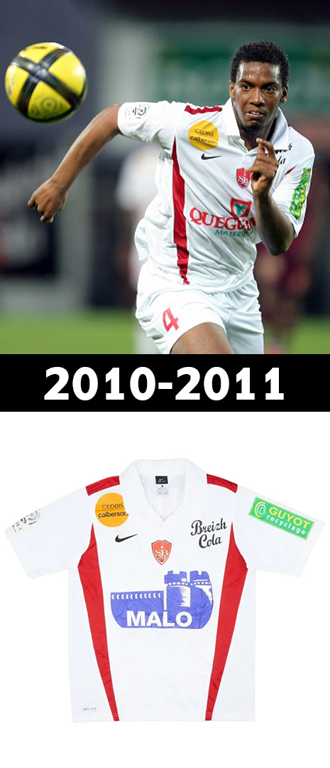 Maillot Domicile Stade Brestois 2010-2011