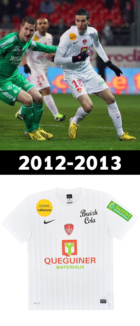 Maillot Domicile Stade Brestois 2012-2013