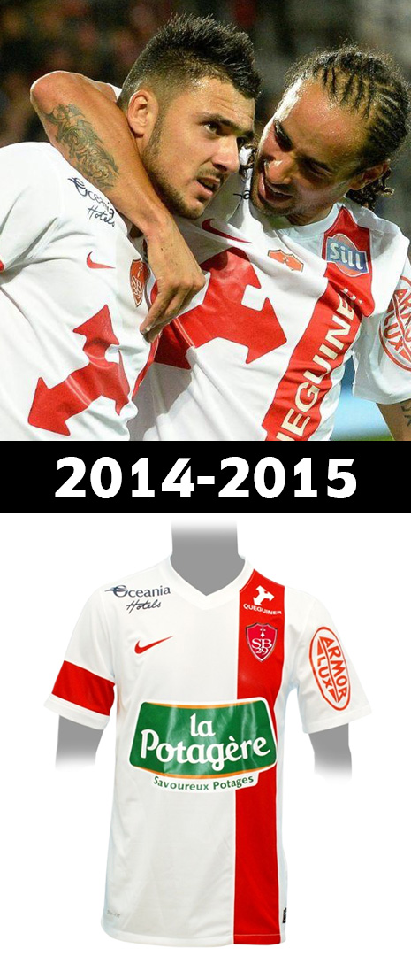 Maillot Domicile Stade Brestois 2014-2015