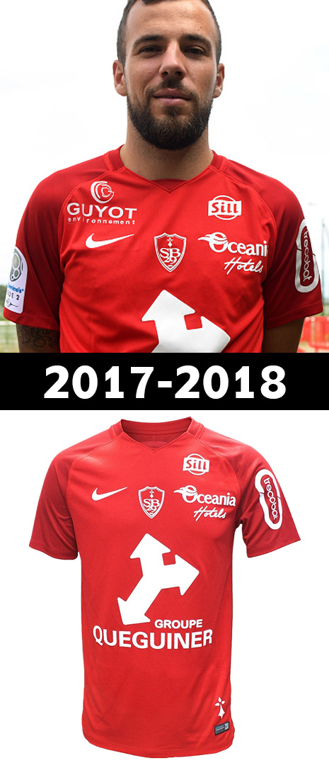 Maillot Domicile Stade Brestois 2017-2018