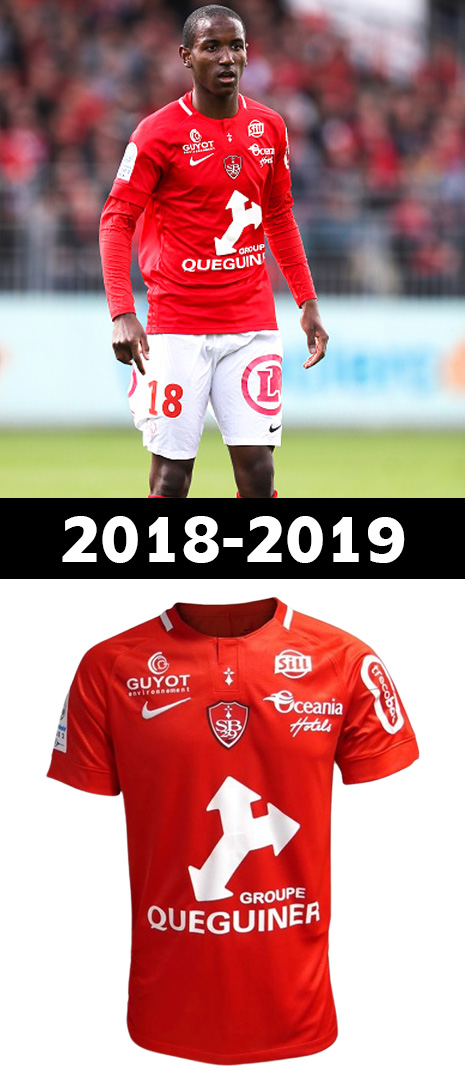 Maillot Domicile Stade Brestois 2018-2019