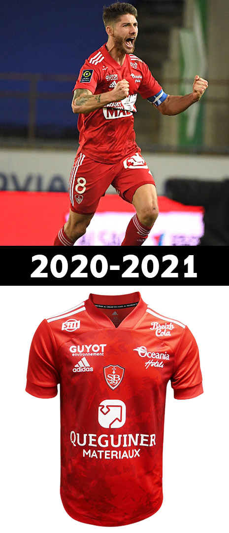 Maillot Domicile Stade Brestois 2020-2021
