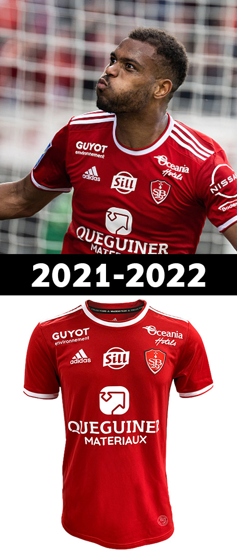 Maillot Domicile Stade Brestois 2021-2022
