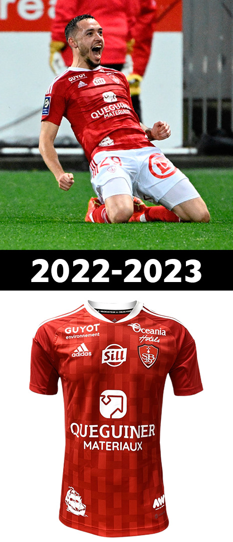 Maillot Domicile Stade Brestois 2022-2023