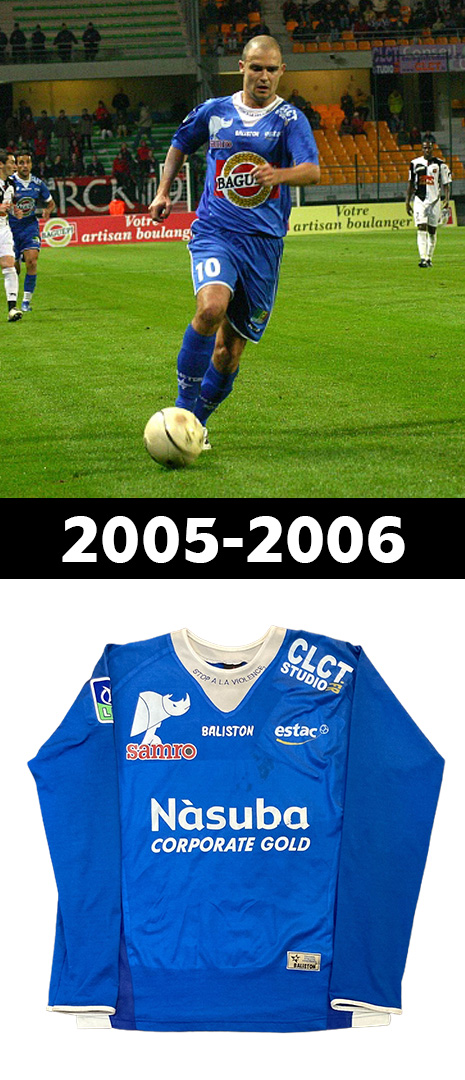 Maillot Domicile Troyes 2005-2006