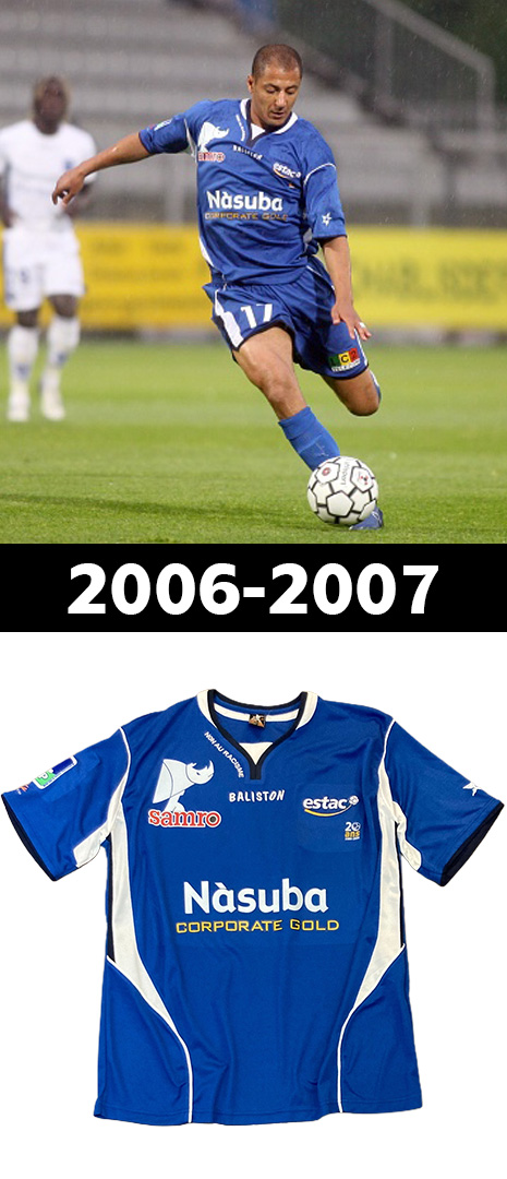 Maillot Domicile Troyes 2006-2007