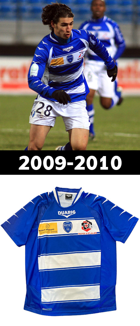 Maillot Domicile Troyes 2009-2010