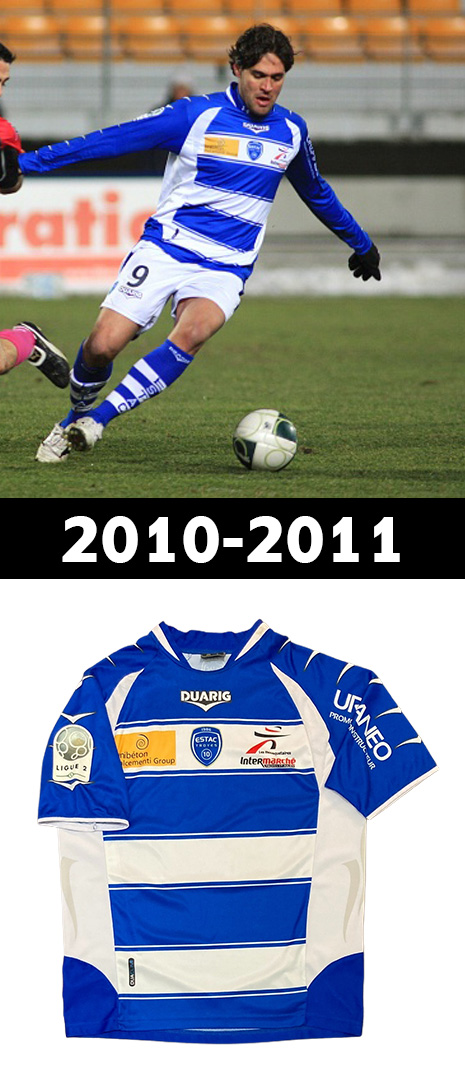 Maillot Domicile Troyes 2010-2011