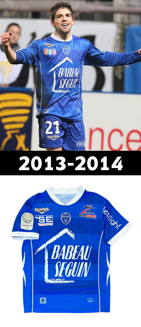 Maillot Domicile Troyes 2013-2014