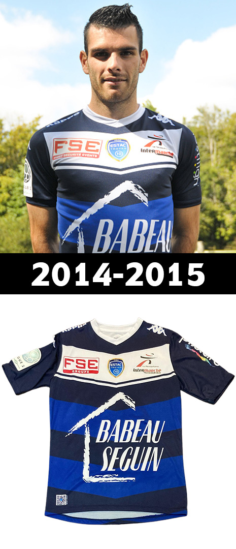 Maillot Domicile Troyes 2014-2015
