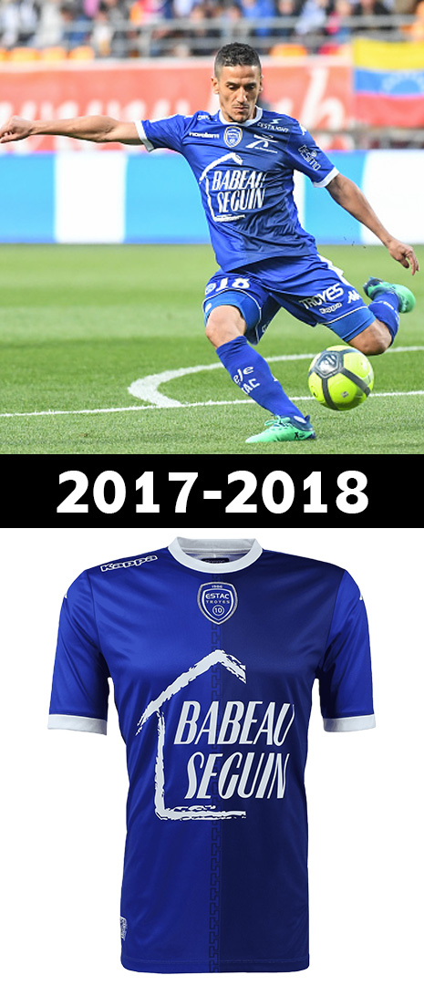 Maillot Domicile Troyes 2017-2018