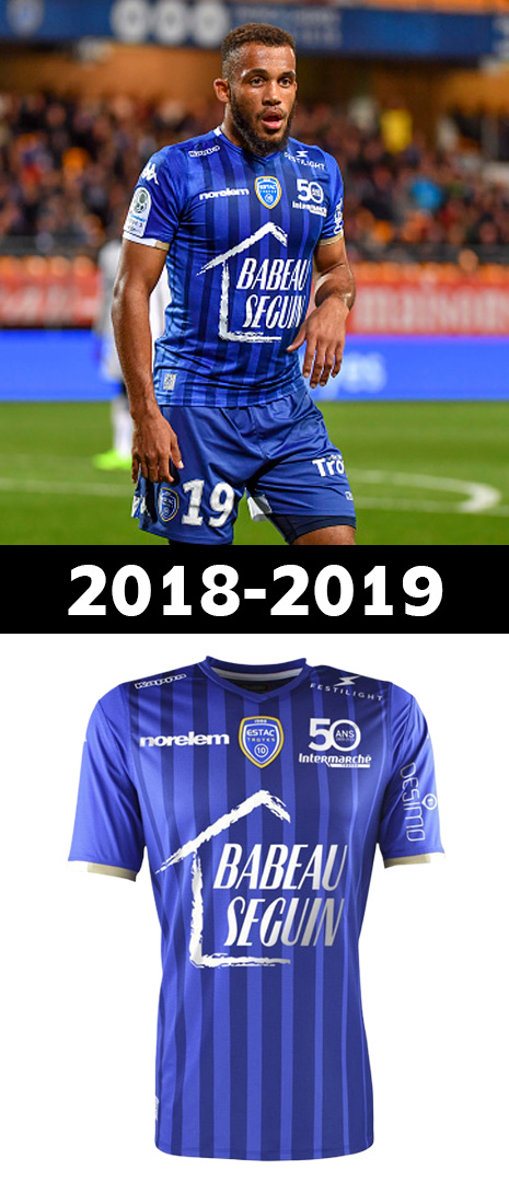 Maillot Domicile Troyes 2018-2019