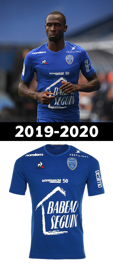 Maillot Domicile Troyes 2019-2020