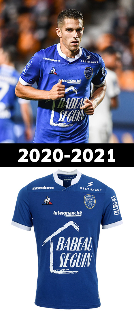 Maillot Domicile Troyes 2020-2021