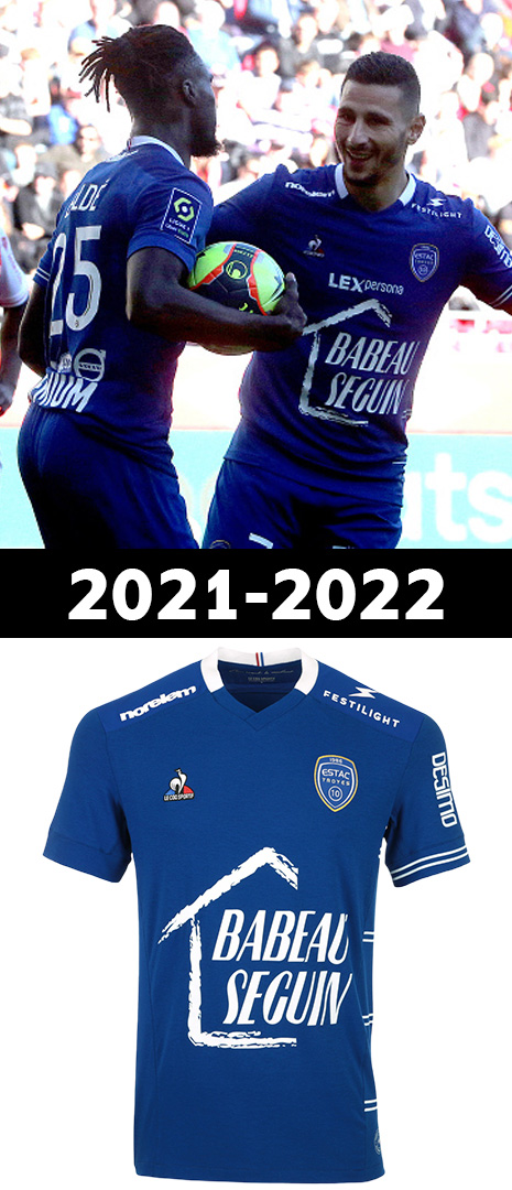 Maillot Domicile Troyes 2021-2022