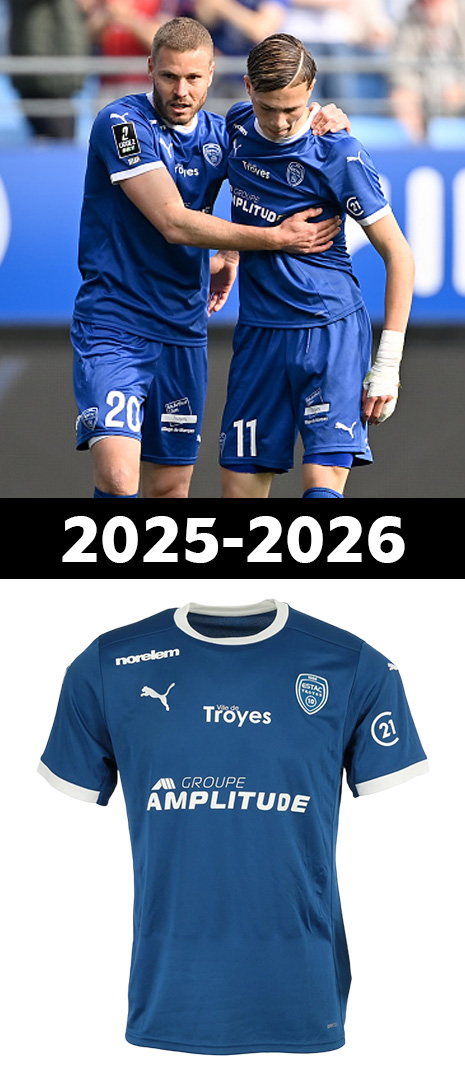 Maillot Domicile Troyes 2025-2026